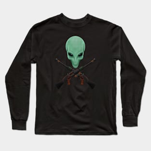 Alien jolly Roger Long Sleeve T-Shirt